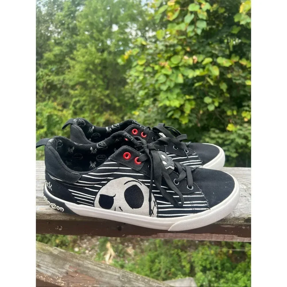 Nightmare Before Christmas Mens Sz 12 Low Top Jack Skellington Sneakers